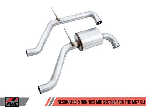 AWE Tuning 18-21 Volkswagen Jetta GLI Mk7 Non-Resonated Exhaust Conversion Kit - 3820-11034