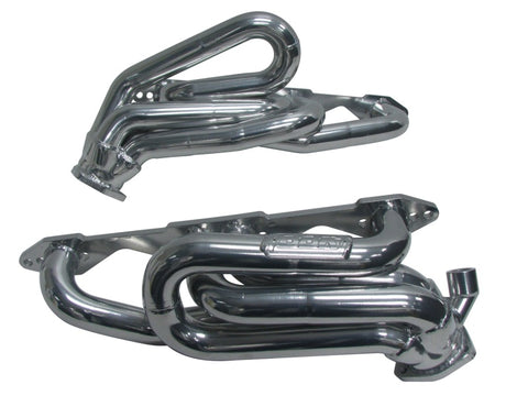 BBK 96-98 GM Truck SUV 5.0 5.7 Shorty Tuned Length Exhaust Headers - 1-5/8 Silver Ceramic - 40070