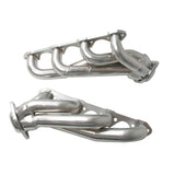 BBK 87-95 Ford F150 Truck 5.8 351 Shorty Unequal Length Exhaust Headers - 1-5/8 Silver Ceramic - 35110