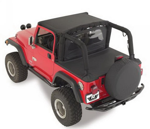 Rampage 1992-1995 Jeep Wrangler(YJ) Tonneau Cover - Black Denim - 721015