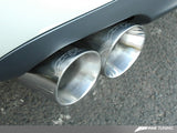 AWE Tuning Audi B7 S4 Touring Edition Exhaust - Polished Silver Tips - 3015-42014