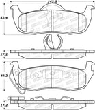 StopTech Street Brake Pads - 308.10870