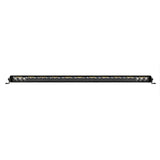 Go Rhino Xplor Blackout Combo Series Sgl Row LED Light Bar w/Amber (Side/Track Mount) 31.5in. - Blk - 751653212CSS