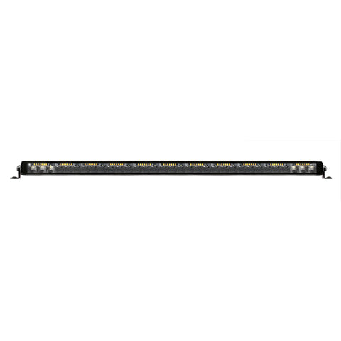 Go Rhino Xplor Blackout Combo Series Sgl Row LED Light Bar w/Amber (Side/Track Mount) 31.5in. - Blk - 751653212CSS