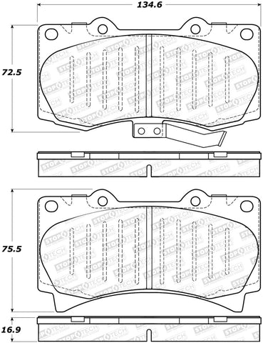 StopTech Street Brake Pads - 308.11190