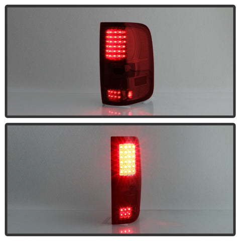 Xtune Ford F150 Styleside 04-08 LED Tail Lights Red Clear ALT-ON-FF15004-LED-RC - 5034069