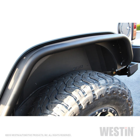 Westin 07-18 Jeep Wrangler JK Inner Fenders - Rear - Textured Black - 62-11015