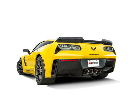Akrapovic 14-19 Chevrolet Corvette Stingray (Excl Grand Sport) Slip-On Line (Titanium) w/Carbon Tips - MTP-CO/TI/1