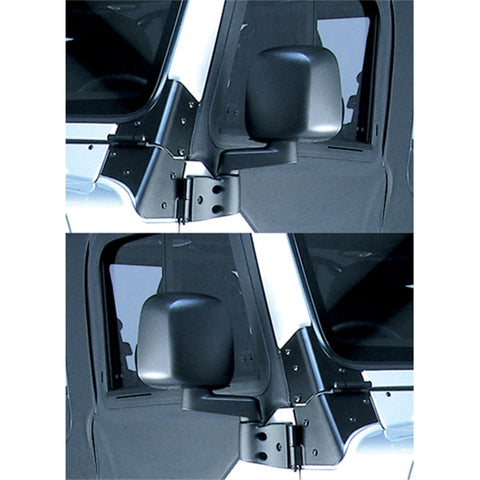 Omix Door Mirror Kit Black- 87-06 Jeep Wrangler - 11002.09