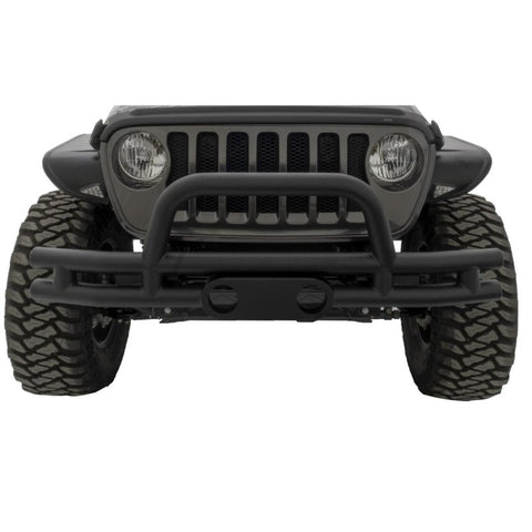 Rampage 2007-2018 Jeep Wrangler(JK) Double Tube Bumper Front - Black - 86620