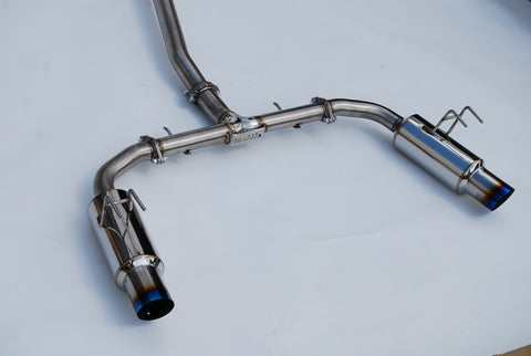 Invidia 2022+ Honda Civic Si (1.5T) 70mm N1 Cat Back Exhaust - Burnt TI Tips - HS22HS4GD1STL