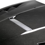 Seibon 15-17 Ford Focus TV-Style Carbon Fiber Hood - HD16FDFO-TV