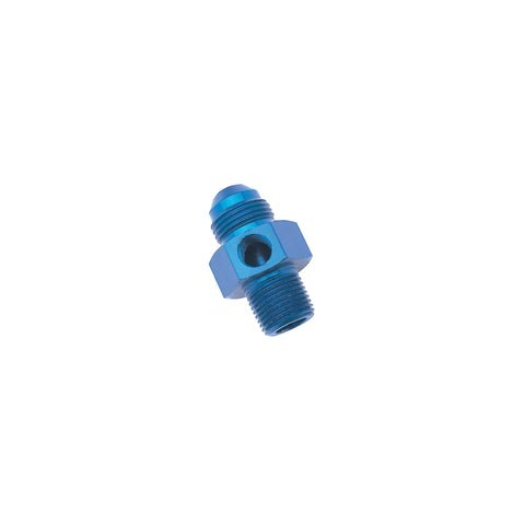 Russell Performance -6 AN Flare to 3/8in Pipe Pressure Adapter (Blue) - 670060