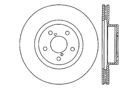 StopTech Drilled Sport Brake Rotor - 128.47021R