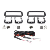 Westin HDX Flush Mount B-FORCE LED Light Kit (Set of 2) w/wiring harness - Black - 57-0035