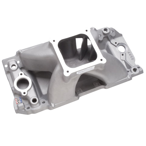 Edelbrock Manifold BBC Super Victor 632 Tall Deck Conventional Rect Port Heads - 2897