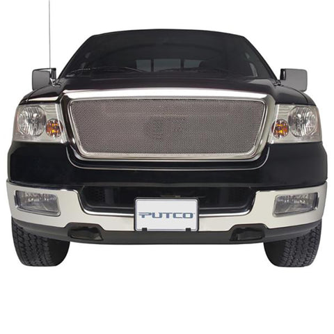 Putco 04-08 Ford F-150 LD Honeycomb (Excl Heritage)(Covering Logo) - Bolt on Liquid Mesh Grilles - 99142