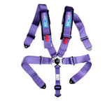 NRG SFI 16.1 5Pt 3 Inch Seat Belt Harness with Pads / Cam Lock - Purple - SBH-B6PCPP