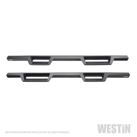 Westin 2019 Chevrolet Silverado / GMC Sierra 1500 Crew Cab Drop Nerf Step Bars - Textured Black - 56-14135