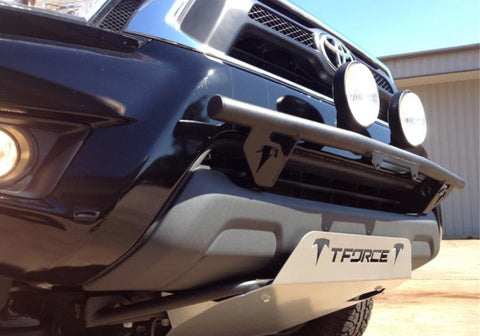 N-Fab Light Bar 12-15 Toyota Tacoma - Gloss Black - Light Tabs w/o License Plate Tabs - T124LB