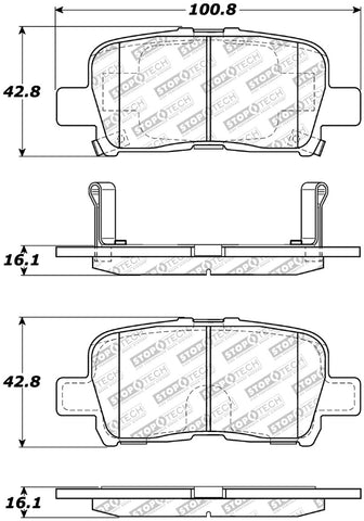 StopTech Street Select Brake Pads - Front - 305.08650