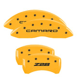 MGP 4 Caliper Covers Engraved Front Camaro Rear Z28 Yellow Finish Black Char 2000 Chevy Camaro - 14027SZ84YL