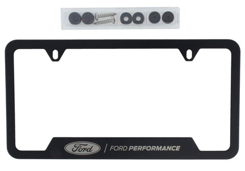 Ford Racing Stainless Steel Ford Performance License Plate Frame - Black - M-1828-SS304BK