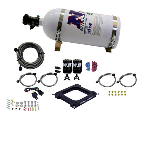 Nitrous Express 4500 Assassin Plate Stage 6 Nitrous Kit (50-300HP) w/10lb Bottle - 67070-10