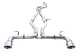 AWE Tuning 2020 Toyota Supra A90 Track Edition Exhaust - 5in Chrome Silver Tips - 3015-32116