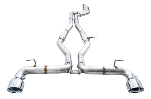 AWE Tuning 2020 Toyota Supra A90 Track Edition Exhaust - 5in Chrome Silver Tips - 3015-32116