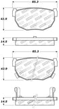 StopTech Performance 89-98 240SX Rear Brake Pads - 309.02720