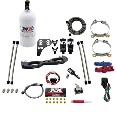 Nitrous Express Polaris RZR 900cc Nitrous Plate Kit w/2.5lb Bottle - 67001-2.5P