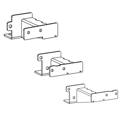 Go Rhino 16-23 Toyota Tacoma DC 4dr Brackets for Dominator Xtreme Frame Slider - Tex. Blk - FSD4429TK