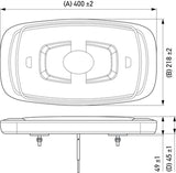 Hella L/Bar Mini 16In Led (Mv Fxd Amber) - 014565111