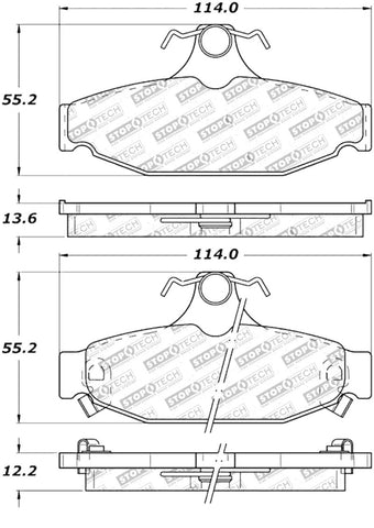 StopTech Street Touring Brake Pads - 308.04130