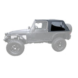 Rampage 2004-2006 Jeep Wrangler(TJ) LJ Unlimited Frameless Soft Top Kit - Black Diamond - 109635