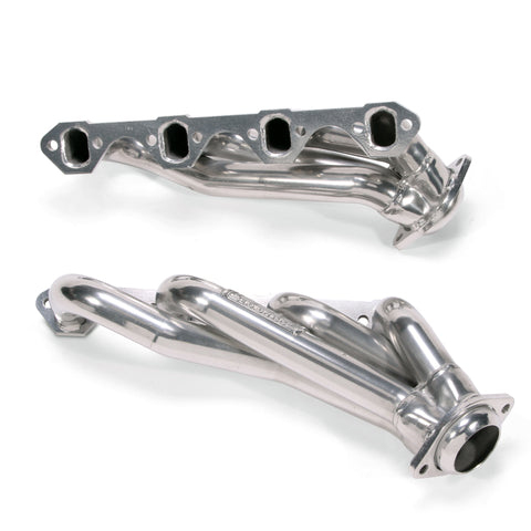 BBK 79-93 Mustang 5.0 Shorty Unequal Length Exhaust Headers - 1-5/8 Silver Ceramic - 15150