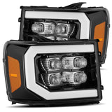 AlphaRex 07-13 GMC 1500HD NOVA LED Proj Headlights Plank Style Chrome w/Activ Light/Seq Signal/DRL - 880608