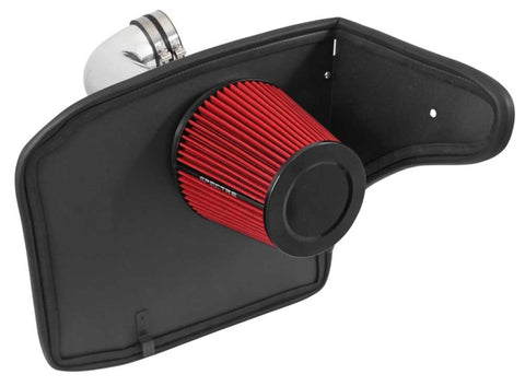 Spectre 10-12 Chevy Camaro V8-6.2L F/I Air Intake Kit - Clear Anodized w/Red Filter - 9908