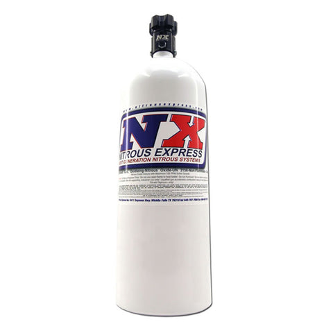 Nitrous Express 15lb Bottle w/Lightning 500 Valve (6.89 Dia x 26.69 Tall) - 11150