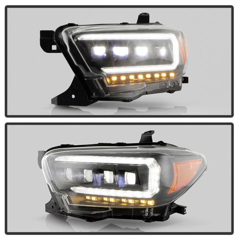 Spyder 16-20 Toyota Tacoma LED Model Only High-Power LED Headlights - Black PRO-YD-TT16LEDAP-BK - 5088390