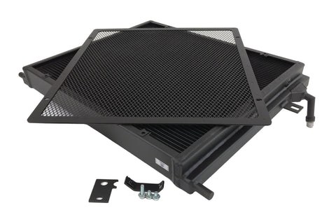 CSF BMW B58/B48 Front Mount Triple-Pass Heat Exchanger w/Rock Guard - Black - 8131B