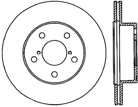 StopTech Drilled Sport Brake Rotor - 128.47023R