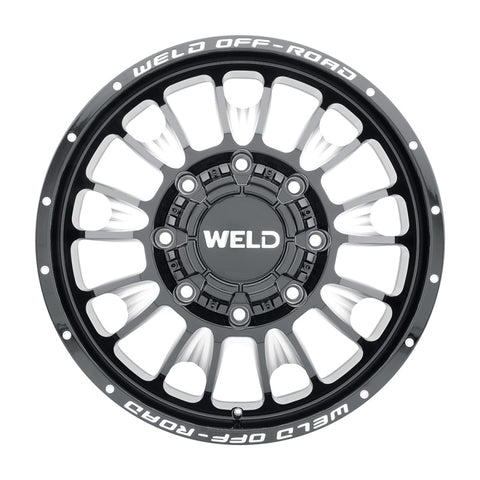 Weld Off-Road W121 20X8.25 Scorch Front 8X210 ET108 BS8.90 Gloss Black MIL 154.3 - W12108293890