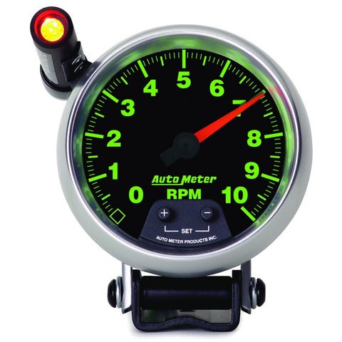 Autometer GS Quick Lite 3 3/4in 10k RPM Pedestal Tachometer - 3890