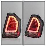 Spyder Chrysler 300C 08-10 V2 Light Bar LED Tail Lights - Black ALT-YD-C308V2-LED-BK - 5083388