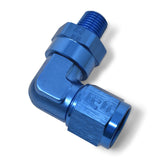 Russell Performance -6 AN 90 Degree Female to Male 3/8in Swivel NPT Fitting - 614026