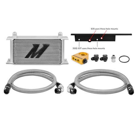 Mishimoto 03-09 Nissan 350Z / 03-07 Infiniti G35 (Coupe Only) Oil Cooler Kit - Thermostatic - MMOC-350Z-03T