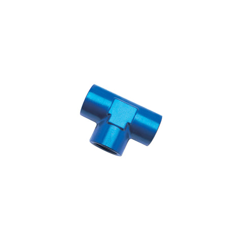 Russell Performance 3/8in Female Pipe Tee Fitting (Blue) - 661730