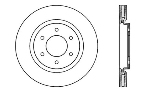 StopTech Slotted & Drilled Sport Brake Rotor - 127.42099L